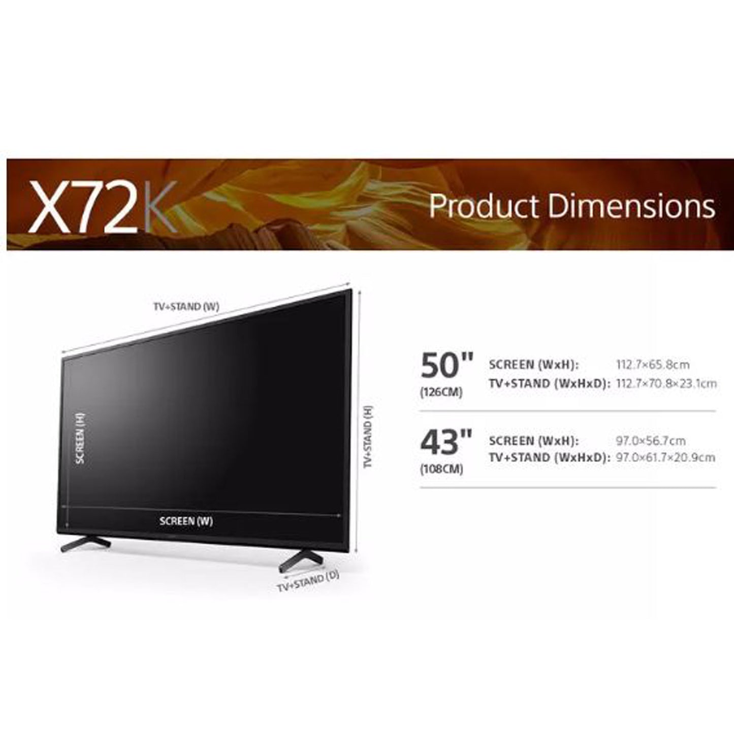 Sony KD43X72KPU 43 Inch 4K Ultra HD Smart Android TV