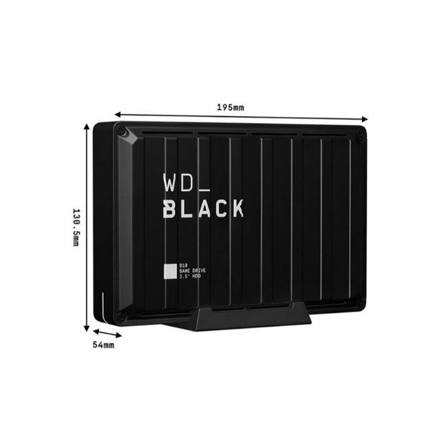 WD _BLACK D10 External Game Drive - 8 TB, Black