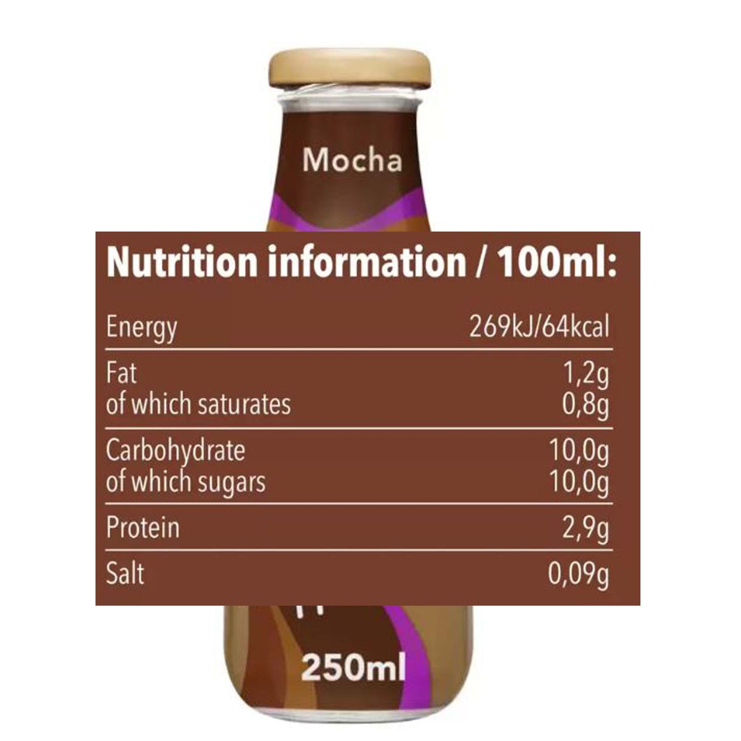 Starbucks Frappuccino Mocha, 8 x 250ml