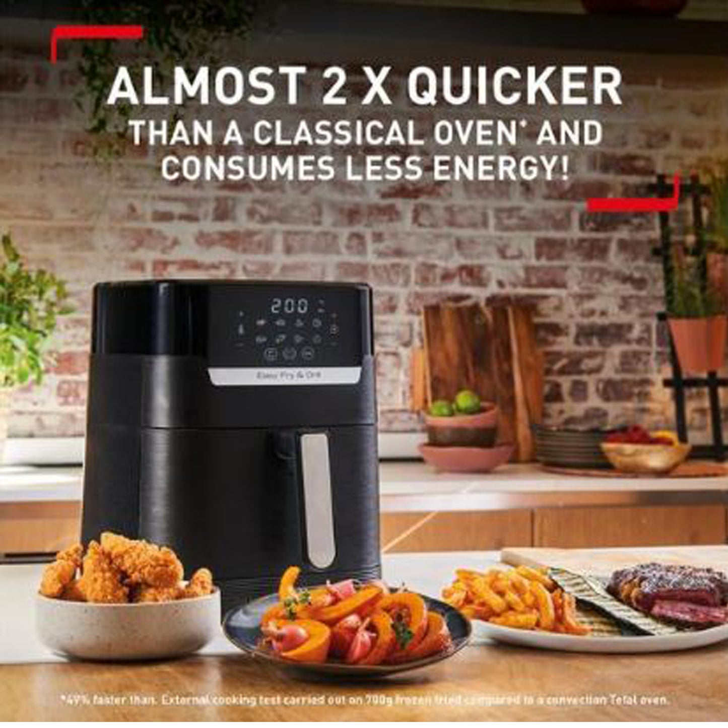 TEFAL EasyFry 2-in-1 Precision EY505827 Air Fryer - Black