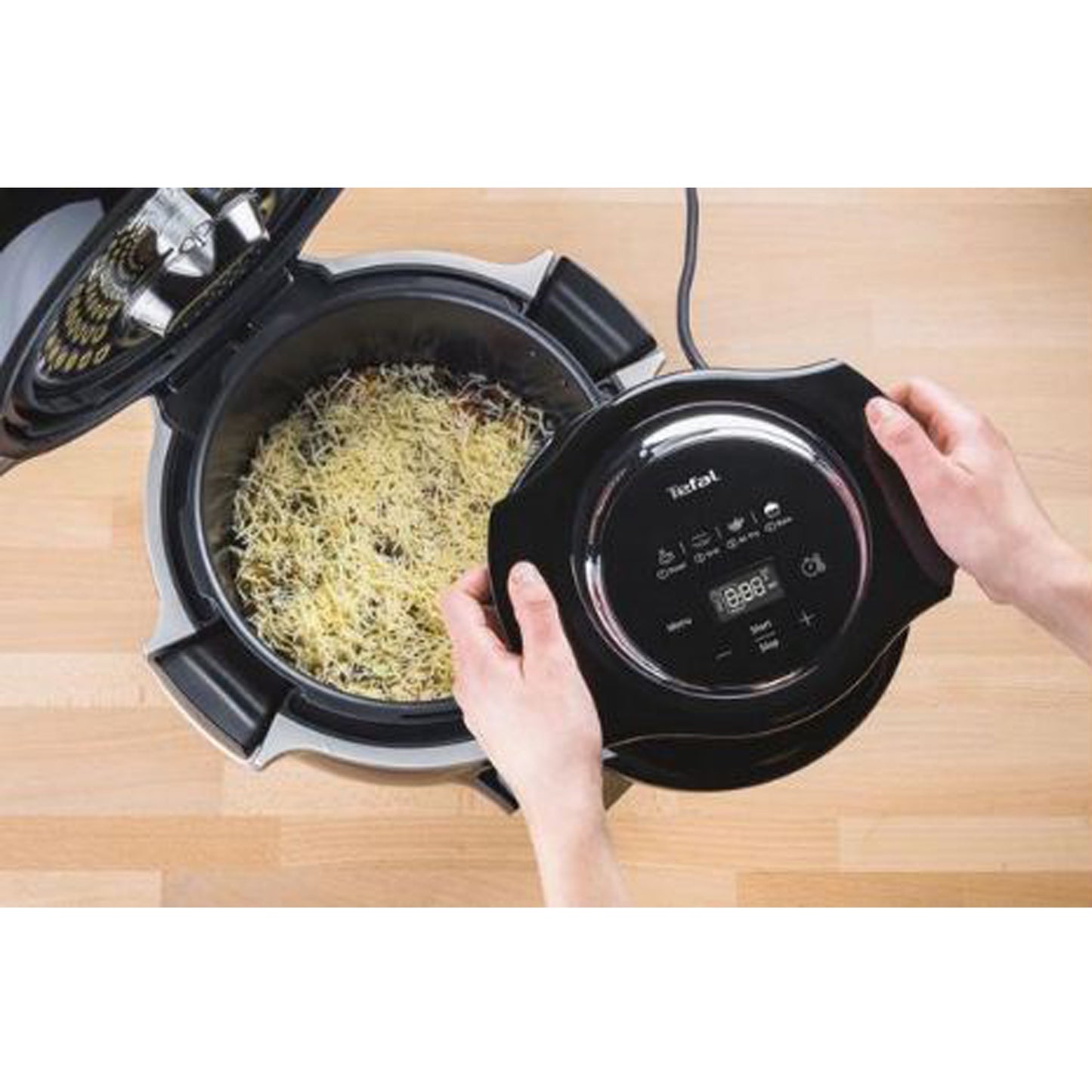 TEFAL Extra Crisp EY150840 Digital Air Fryer Lid – Black