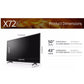 Sony KD43X72KPU 43 Inch 4K Ultra HD Smart Android TV