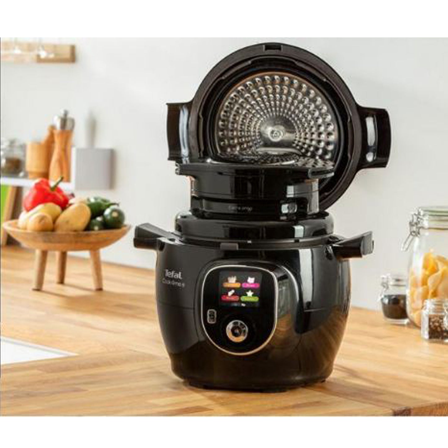 TEFAL Extra Crisp EY150840 Digital Air Fryer Lid – Black