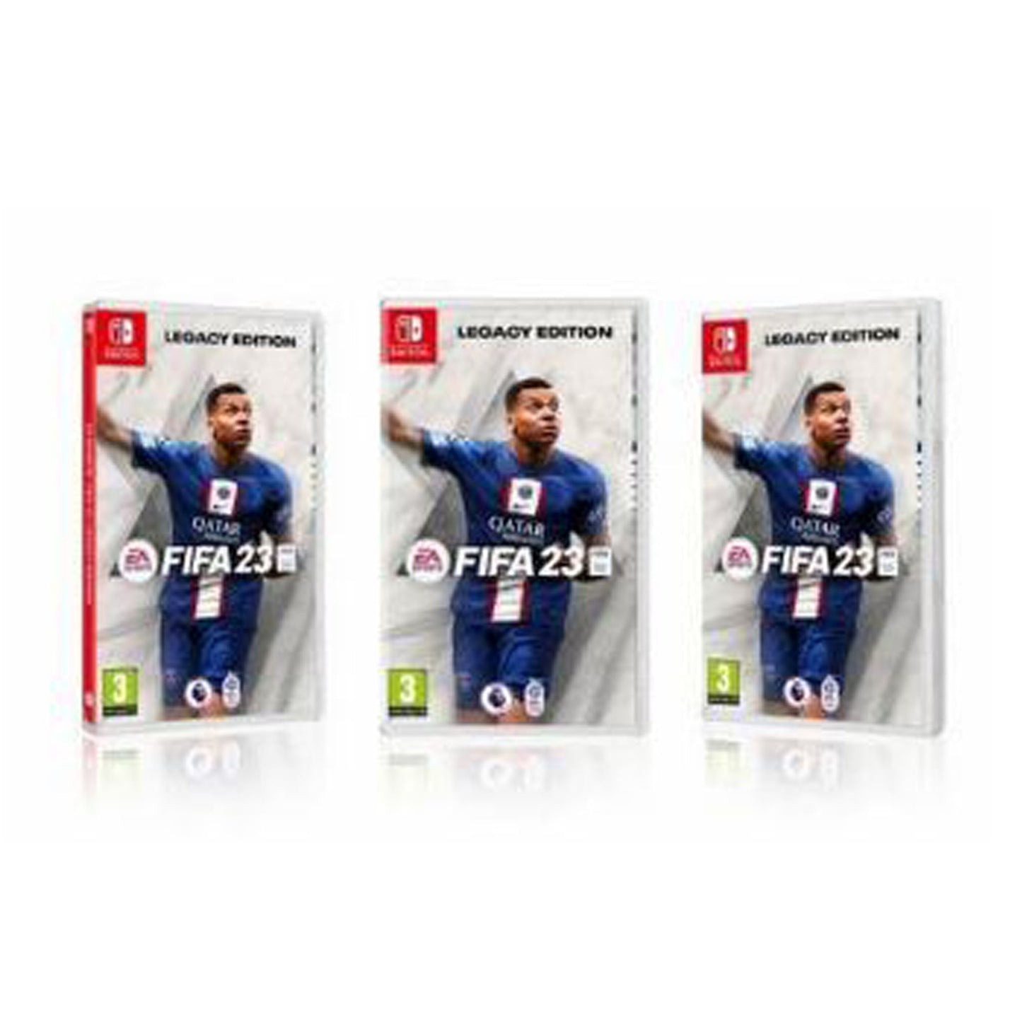 NINTENDO Switch OLED, FIFA 23 & 256 GB Memory Card Bundle - Neon Red & Blue