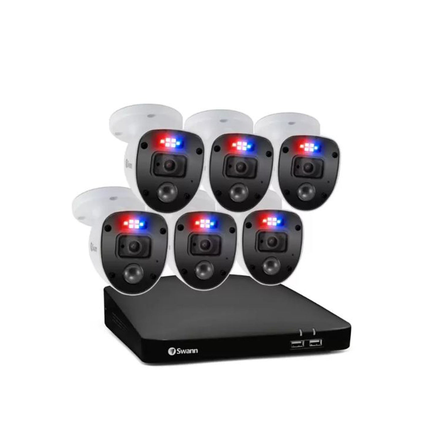 Swann 8 Channel 1TB DVR Recorder with 6 x 1080p Full HD Enforcer Cameras, SWDVK-846806SL